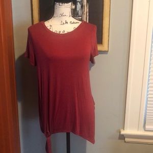 Active USA Jersey T-Shirt w/ Tie Detail (Small)